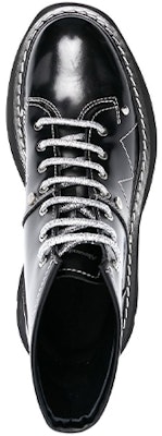 (Women) Alexander McQueen Tread Lace-up Boots 'Black White' 718366WIC6D1081 Shop (Women) Alexander McQueen Tread Lace-up Boots 'Black White' 718366WIC6D1081