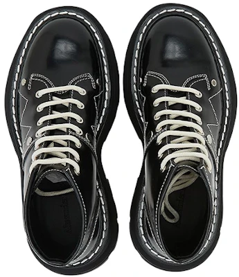 (W) Alexander McQueen Tread Lace-Up Boots 'Hitam' 604253WHZ811090 Shop (W) Alexander McQueen Tread Lace-Up Boots 'Hitam' 604253WHZ811090