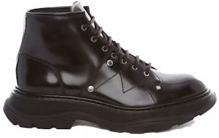 (Women) Alexander McQueen Tread Lace Up Boot 'Black' 595469WHQSG1081 (Women) Alexander McQueen Tread Lace Up Boot 'Black' 595469WHQSG1081