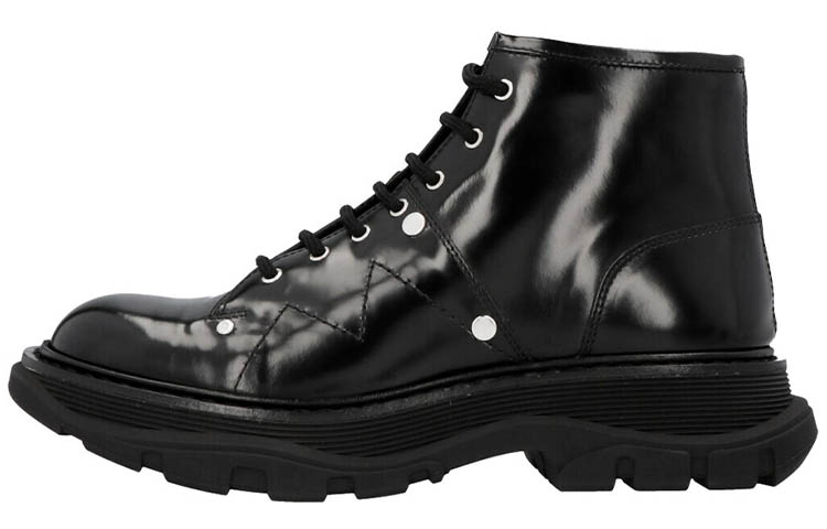 Buy (W) Bottes Alexander McQueen Tread Lace Up ''Noir'' 595469WHQSG1081