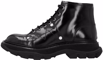 (Women) Alexander McQueen Tread Lace Up Boot 'Black' 595469WHQSG1081 (Women) Alexander McQueen Tread Lace Up Boot 'Black' 595469WHQSG1081