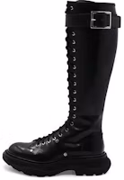 (Women) Alexander McQueen Tread Lace Up Boot 'Black Silver' 595466-WHZ81-1081 (Women) Alexander McQueen Tread Lace Up Boot 'Black Silver' 595466-WHZ81-1081