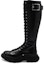 Buy (W) Alexander McQueen Tread Lace Up Boot 'Hitam Perak' 595466-WHZ81-1081