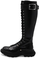 亞歷山大·麥昆 Tread 系帶休閒高筒靴 女款 黑色 Order 亞歷山大·麥昆 Tread 系帶休閒高筒靴 女款 黑色