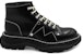 (W) Alexander McQueen Tread Lace Up Boot 'Hitam Perak' 595469WHQSG1090
