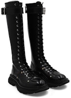 亞歷山大·麥昆 Tread 系帶休閒高筒靴 女款 黑色 Lookbook 亞歷山大·麥昆 Tread 系帶休閒高筒靴 女款 黑色