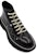 (W) Alexander McQueen Tread Lace Up Boot 'Hitam Perak' 595469WHQSG1090