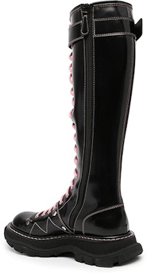 (W) 알렉산더 맥퀸 트레드 부츠 '블랙 파스텔 핑크' 595466-WHZ88-1336 Shop (W) 알렉산더 맥퀸 트레드 부츠 '블랙 파스텔 핑크' 595466-WHZ88-1336