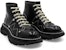 (W) Alexander McQueen Tread Lace Up Boot 'Hitam Perak' 595469WHQSG1090