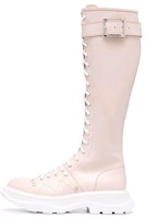 (Women) Alexander McQueen Tread Lace Up Boot 'Pink' 595466-WHZ81-6834 (Women) Alexander McQueen Tread Lace Up Boot 'Pink' 595466-WHZ81-6834