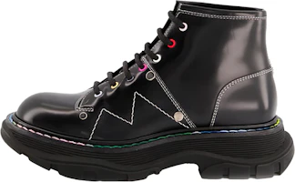 (Women) Alexander McQueen Tread Lace Up Boots 'Black Multicolor' 595469WHZ8S1032 (Women) Alexander McQueen Tread Lace Up Boots 'Black Multicolor' 595469WHZ8S1032