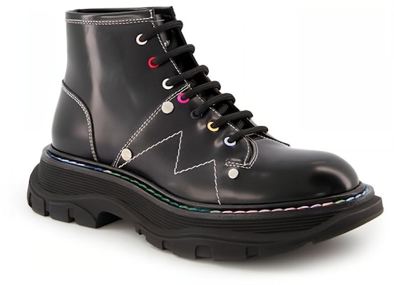 (Women) Alexander McQueen Tread Lace Up Boots 'Black Multicolor' 595469WHZ8S1032 Lookbook (Women) Alexander McQueen Tread Lace Up Boots 'Black Multicolor' 595469WHZ8S1032