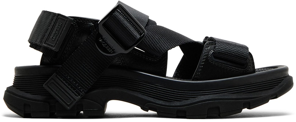 (Women) Alexander McQueen Tread Sandal 'Black' 667285-W4R51-1000 Buy (Women) Alexander McQueen Tread Sandal 'Black' 667285-W4R51-1000