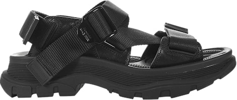 (Women) Alexander McQueen Tread Sandal 'Black' 667285-W4R51-1000 (Women) Alexander McQueen Tread Sandal 'Black' 667285-W4R51-1000