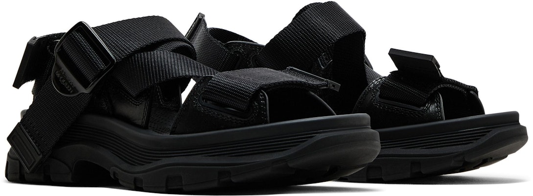 (Women) Alexander McQueen Tread Sandal 'Black' 667285-W4R51-1000 Cheap (Women) Alexander McQueen Tread Sandal 'Black' 667285-W4R51-1000