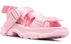 Order (W) Alexander McQueen Tread Sandal 'Pink' dalam warna Merah Jambu. 667285W4R555483