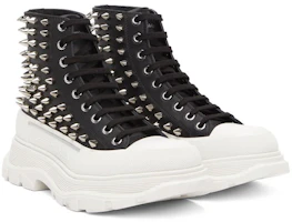 Lookbook (W) Alexander McQueen Tread Slick ''Schwarz Genietet Schnürschuhe'' 708092WHZ631320
