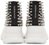 Shop (W) Alexander McQueen Tread Slick 'Negro con Tachuelas y Cordones' 708092WHZ631320
