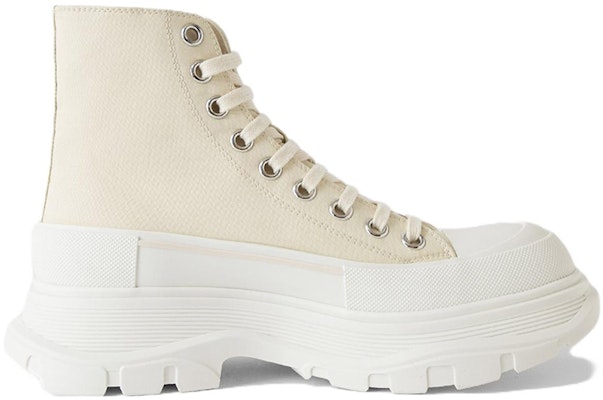 (W) Alexander McQueen Tread Slick 'Cetakan Grafiti Krem' 708752W4RQ22257 Order (W) Alexander McQueen Tread Slick 'Cetakan Grafiti Krem' 708752W4RQ22257