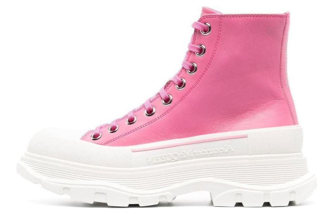 Buy (W) 알렉산더 맥퀸 트레드 슬릭 핑크 부츠 702041WHZ625544