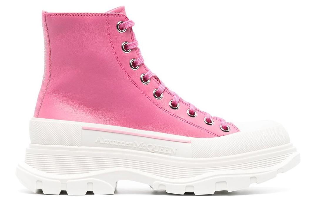 Order (W) 알렉산더 맥퀸 트레드 슬릭 핑크 부츠 702041WHZ625544