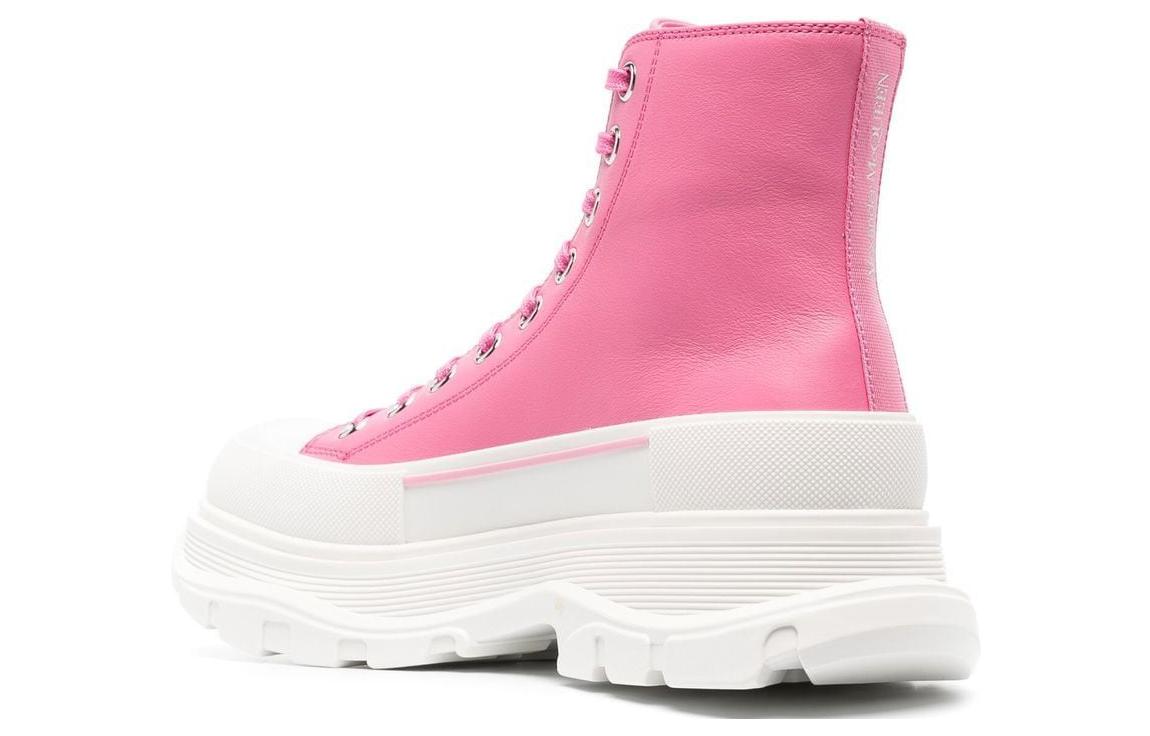 Shop (W) 알렉산더 맥퀸 트레드 슬릭 핑크 부츠 702041WHZ625544