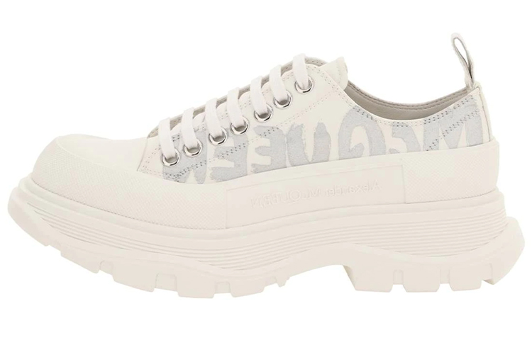 Buy 亞歷山大·麥昆 Tread Slick 系帶 厚底鞋 女款 白色