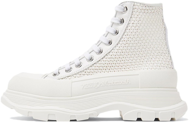 (W) アレキサンダー・マックイーン トレッド スリック ハイカット キャンバス (ホワイト) 755632W4WA49348 Buy (W) アレキサンダー・マックイーン トレッド スリック ハイカット キャンバス (ホワイト) 755632W4WA49348