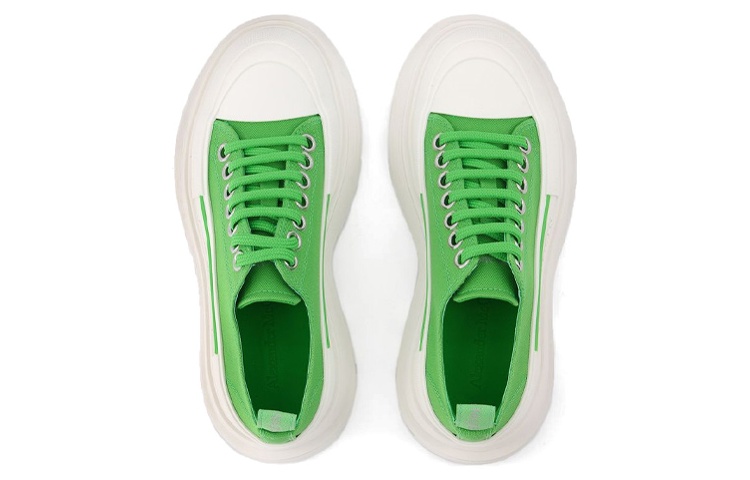 (W) Alexander McQueen Tread Slick 'White Green' 圖 3
