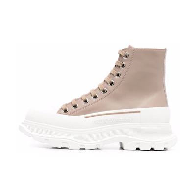 (W) Alexander McQueen Tread Slick Boot 'Beige Leather'