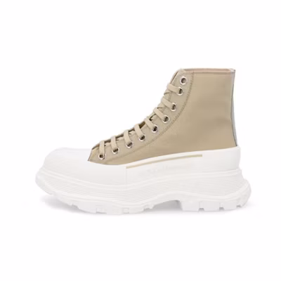 (W) Alexander McQueen Tread Slick Boot 'Beige Canvas'