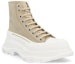 Order (W) Alexander McQueen Tread Slick Boot 'Beige Canvas' Kanvas Beige 611706W4S922627