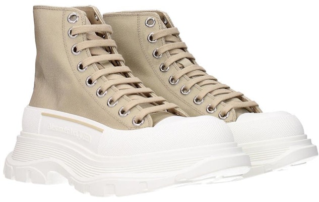 (Women) Alexander McQueen Tread Slick Boot 'Beige Canvas' 611706W4S922627 Shop (Women) Alexander McQueen Tread Slick Boot 'Beige Canvas' 611706W4S922627