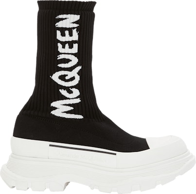 (W) Boot Alexander McQueen Tread Slick 'Hitam Putih' 708096-W4U51-1041 Buy (W) Boot Alexander McQueen Tread Slick 'Hitam Putih' 708096-W4U51-1041