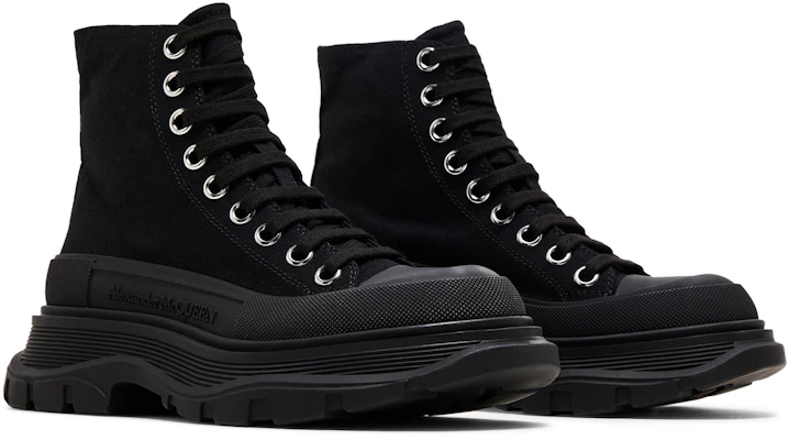 (Women) Alexander McQueen Tread Slick Boot 'Black' 697080-W4MV2-1000 1