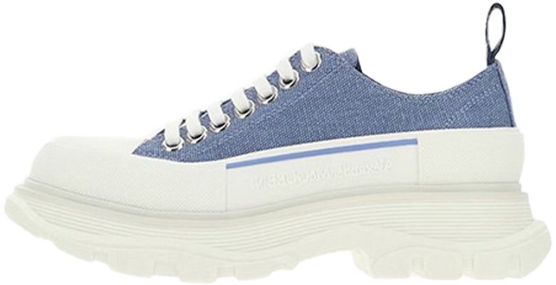 (W) Alexander McQueen Tread Slick Boot 'Cetakan Logo Biru' 611705W4ML14331 Buy (W) Alexander McQueen Tread Slick Boot 'Cetakan Logo Biru' 611705W4ML14331