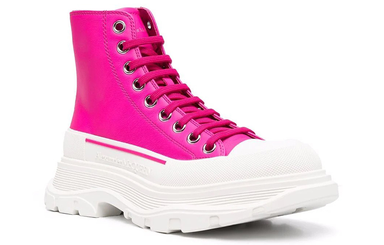 Order (W) (女性) アレキサンダー・マックイーン トレッド スリック ブーツ 'フクシア' 702041WHZ625658 702041WHZ625658