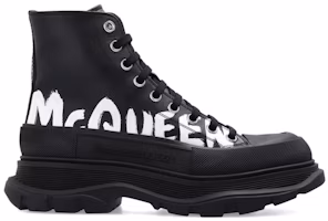 (Women) Alexander McQueen Tread Slick Boot 'Graffiti Logo - Black' 679529-WIABD-1006 (Women) Alexander McQueen Tread Slick Boot 'Graffiti Logo - Black' 679529-WIABD-1006