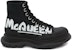 (W) Alexander McQueen Tread Slick Boot 'McQueen Graffiti Logo - Hitam' 676718W4RQ21006