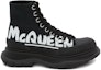 Order (W) Alexander McQueen Tread Slick Boot 'McQueen Graffiti Logo - Hitam' 676718W4RQ21006