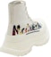 Lookbook (W) Alexander McQueen Tread Slick Boot 'Logo Graffiti McQueen - Putih Multi' 697086-W4RQG-9891