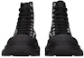 Lookbook (W) Alexander McQueen Tread Slick Boot 'McQueen Graffiti Logo - Hitam' 676718W4RQ21006
