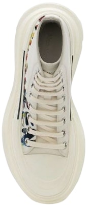 (Women) Alexander McQueen Tread Slick Boot 'McQueen Graffiti Logo - White Multi' 697086-W4RQG-9891 Shop (Women) Alexander McQueen Tread Slick Boot 'McQueen Graffiti Logo - White Multi' 697086-W4RQG-9891