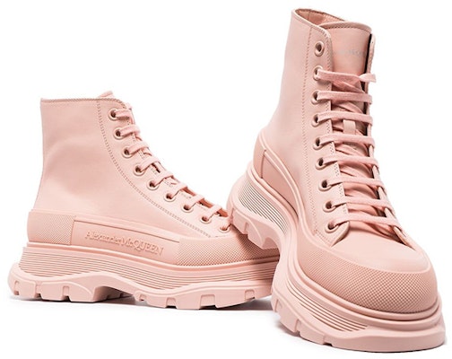 (Women) Alexander McQueen Tread Slick Boot 'Pink' 633900WHZ627129 Lookbook (Women) Alexander McQueen Tread Slick Boot 'Pink' 633900WHZ627129