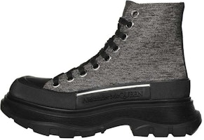 (Women) Alexander McQueen Tread Slick Boot 'Silver Black' 718369W4US28163 (Women) Alexander McQueen Tread Slick Boot 'Silver Black' 718369W4US28163