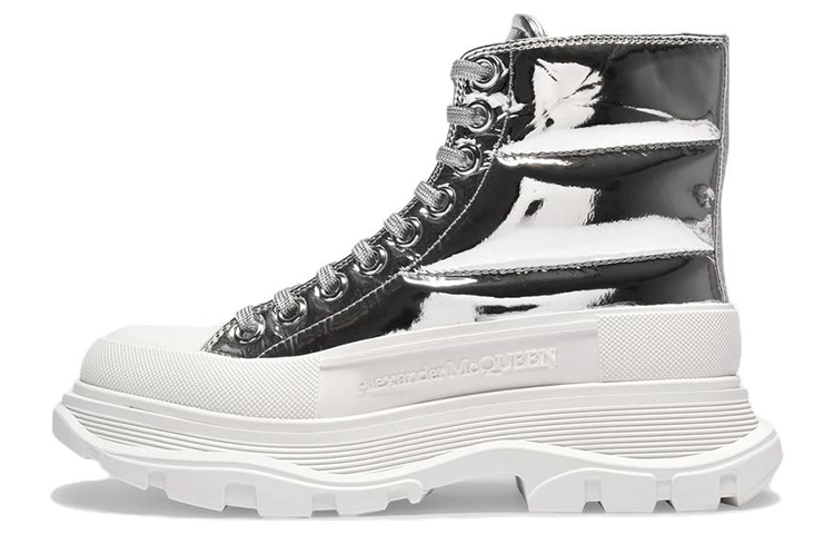 Buy (W) Alexander McQueen Tread Slick But 'Silver' 685529-WIBC1-8291