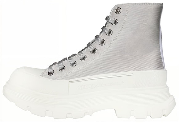(Women) Alexander McQueen Tread Slick Boot 'Silver' 697080W4UR18390 Buy (Women) Alexander McQueen Tread Slick Boot 'Silver' 697080W4UR18390