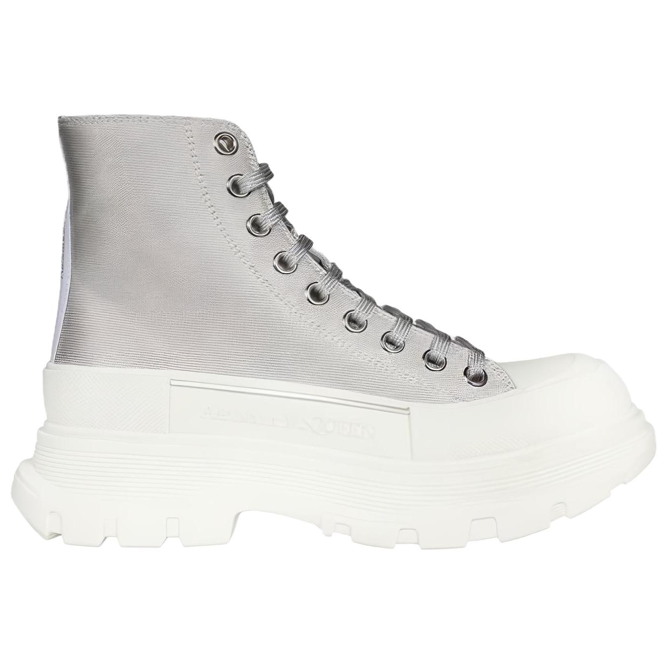 Order (W) 알렉산더 맥퀸 트레드 슬릭 부츠 '실버' 697080W4UR18390