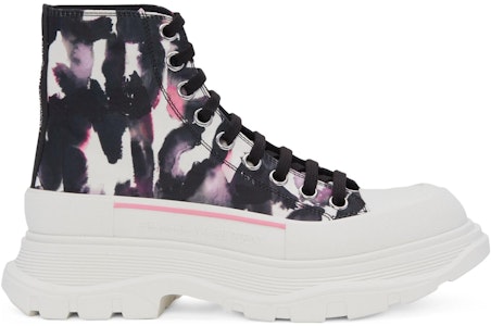 Alexander McQueen亞歷山大麥昆 Tread Slick 滌綸 塗鴉 短筒靴 女款 彩色 Order Alexander McQueen亞歷山大麥昆 Tread Slick 滌綸 塗鴉 短筒靴 女款 彩色