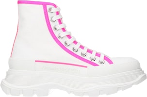 (Women) Alexander McQueen Tread Slick Boot 'White Fluo Pink' 697082-W4MV5-9895 (Women) Alexander McQueen Tread Slick Boot 'White Fluo Pink' 697082-W4MV5-9895